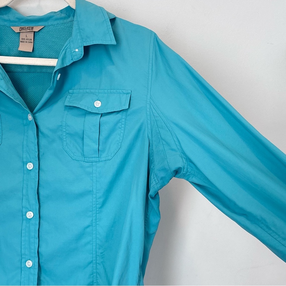 Duluth Women's 100% Nylon Shirt Size Large - Hiking Outdoor Active Fishing  H11 - Picture 5 of 16